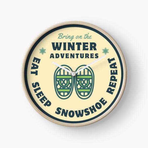 Item preview, Eat Sleep Snowshoe Repeat designed and sold by The Wandering Bookworm.