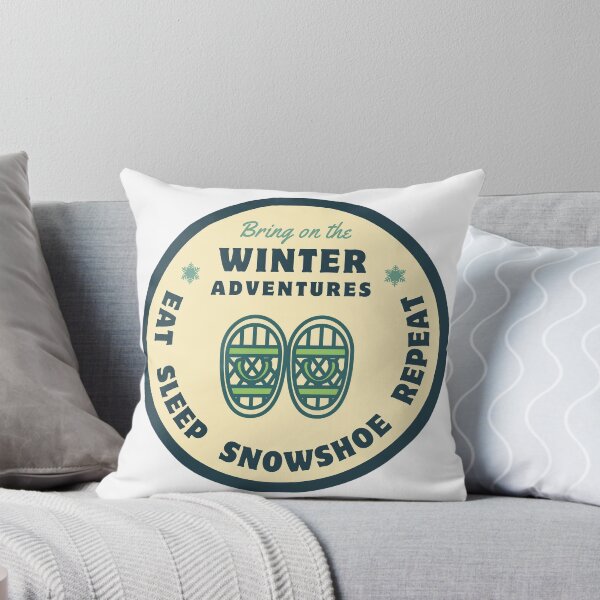 Item preview, Eat Sleep Snowshoe Repeat designed and sold by The Wandering Bookworm.