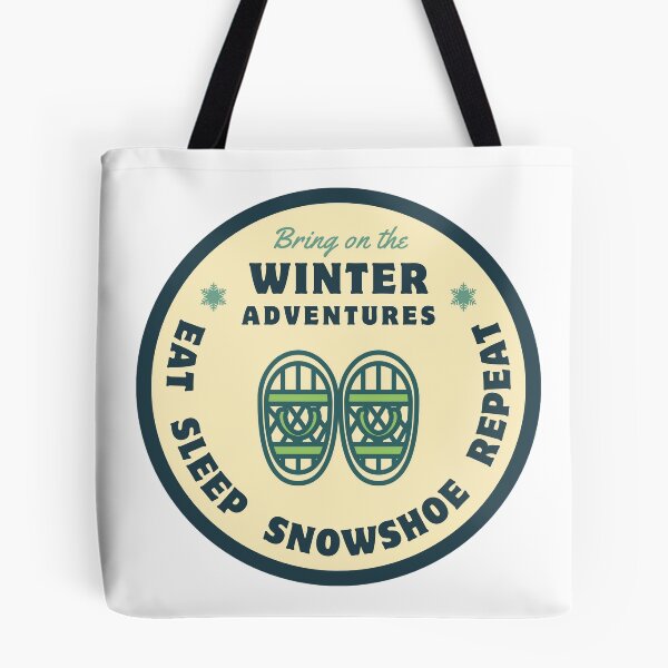 Item preview, Eat Sleep Snowshoe Repeat designed and sold by The Wandering Bookworm.
