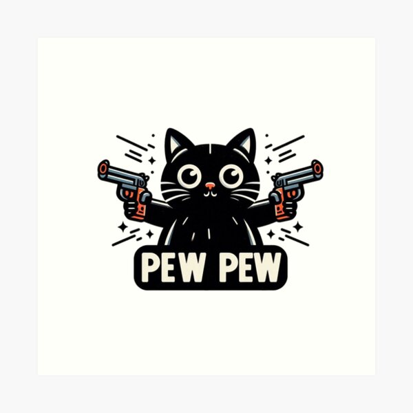 Item preview, Crazy Pewpew Cat designed and sold by Coollzone.