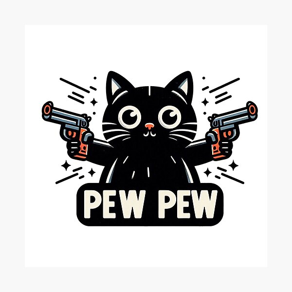 Item preview, Crazy Pewpew Cat designed and sold by Coollzone.