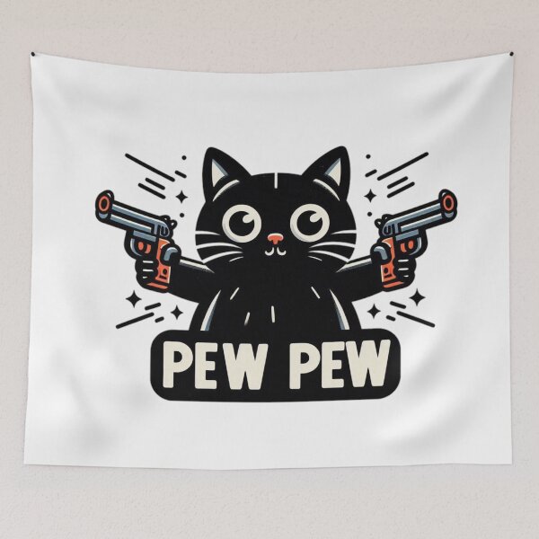 Item preview, Crazy Pewpew Cat designed and sold by Coollzone.