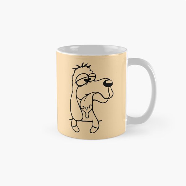 Item preview, Dog Standing Stupid Guy Funny Dumb Crazy Comic Cartoon designed and sold by shirt-o-mat.