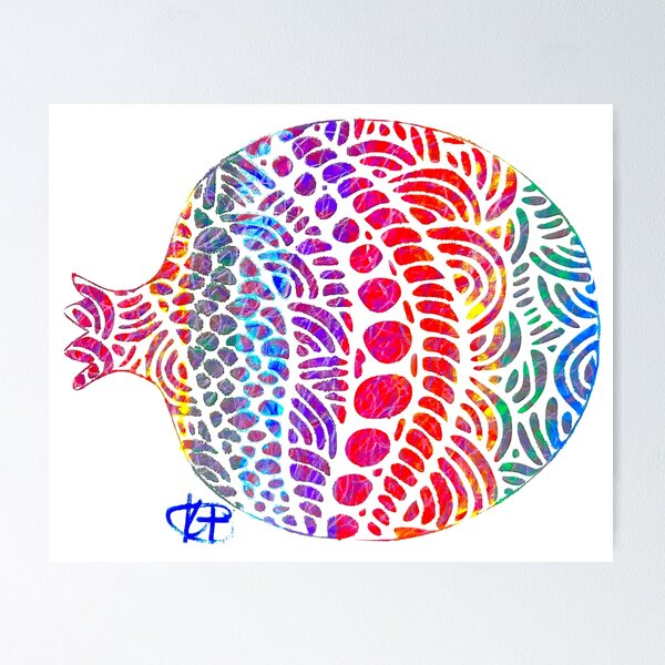 Item preview, Landscape Prism Pomegranate Art designed and sold by Kalli Taub Art.