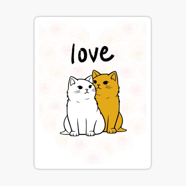 Item preview, loving cats designed and sold by eviolni.