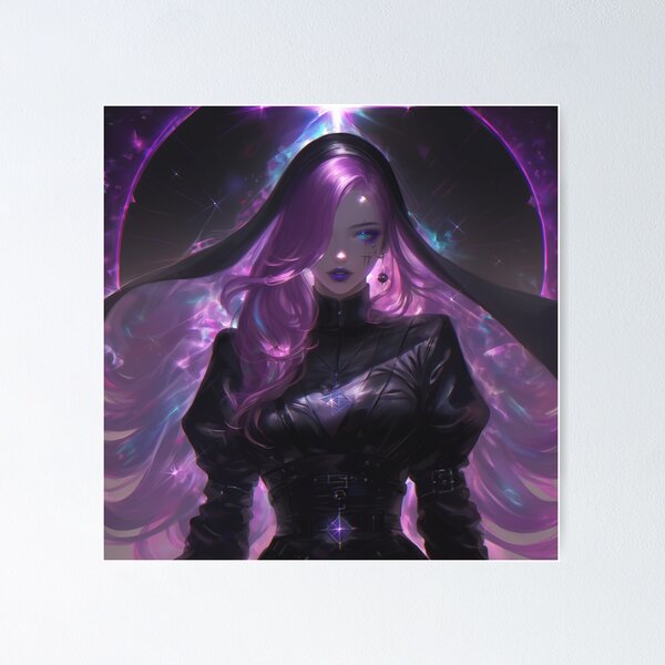 Item preview, Anime Nun Galaxy Witch designed and sold by CursedbyLilith.