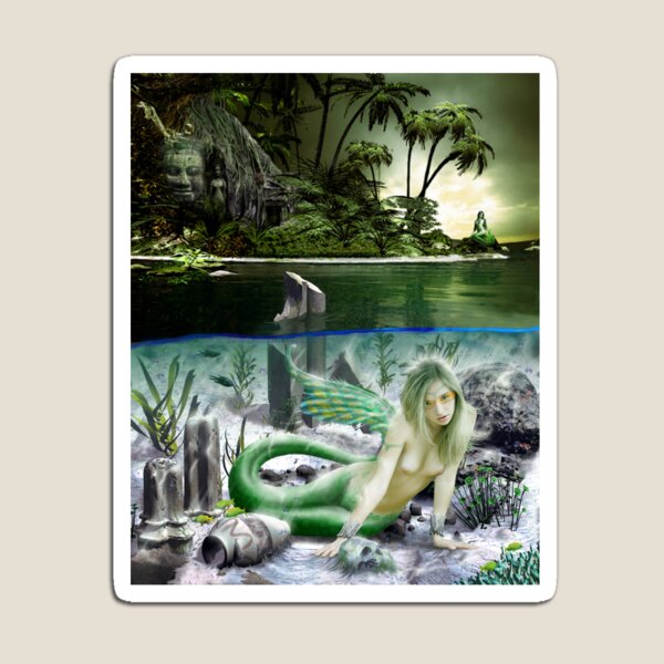 Item preview, Lost Temple mermaid island designed and sold by GreyForest.