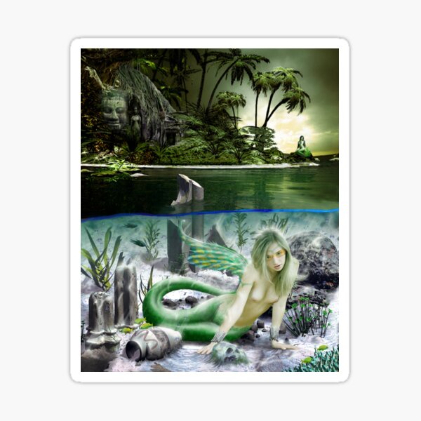 Item preview, Lost Temple mermaid island designed and sold by GreyForest.