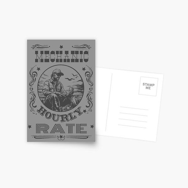 Item preview, Mechanic Hourly Rate designed and sold by AlchemyColor.