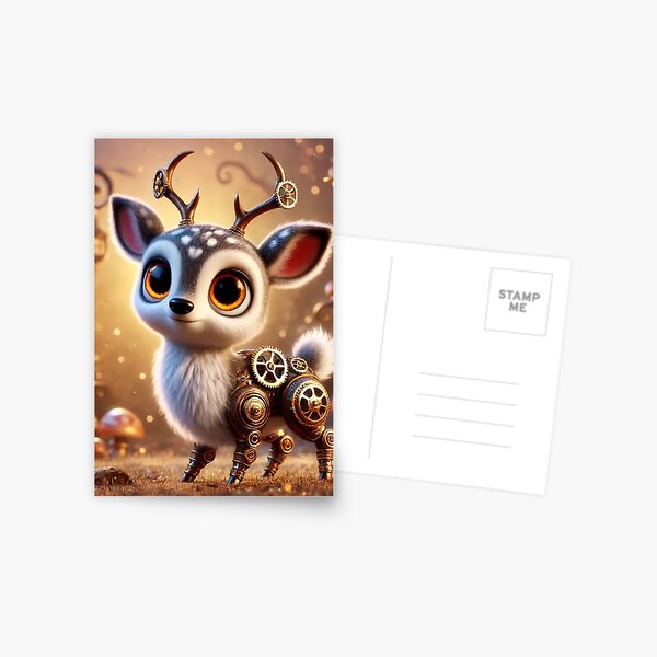 Item preview, Steampunk Sika Deer designed and sold by Sillytoe.