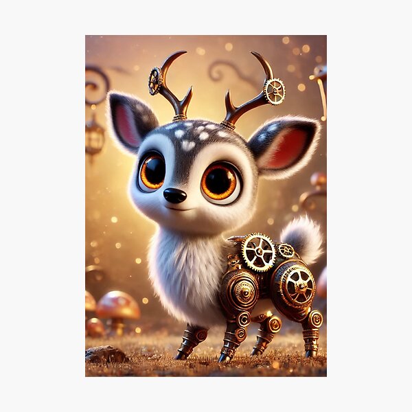 Item preview, Steampunk Sika Deer designed and sold by Sillytoe.