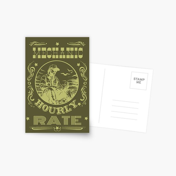 Item preview, Mechanic Hourly Rate designed and sold by AlchemyColor.