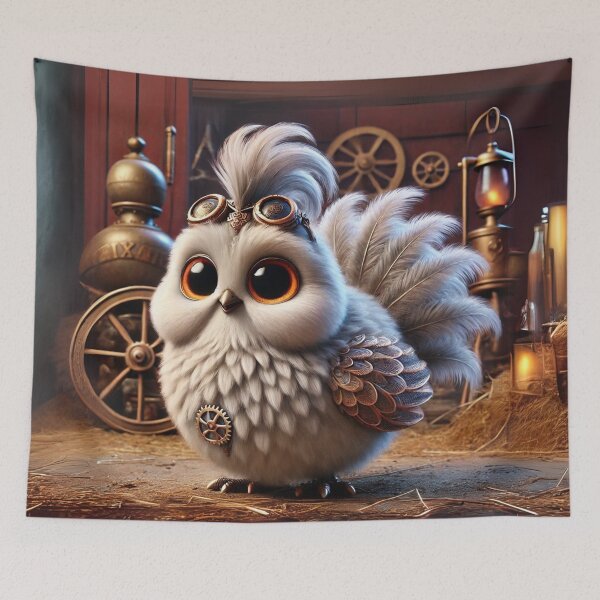 Item preview, Steampunk Silkie Chicken designed and sold by Sillytoe.