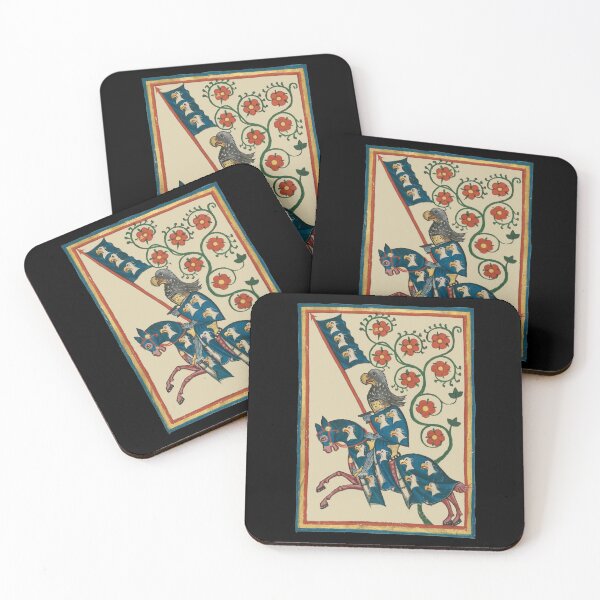 Item preview, Knight With Eagle Heraldry, 14th Century Medieval Art designed and sold by Cat Lady Designs.