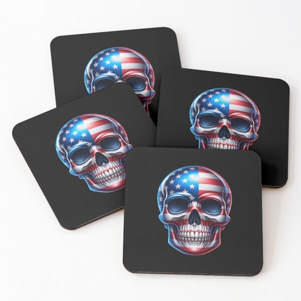 Item preview, American Flag Skull  designed and sold by pikeprints.