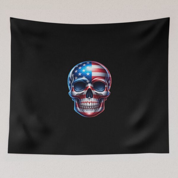 Item preview, American Flag Skull  designed and sold by pikeprints.
