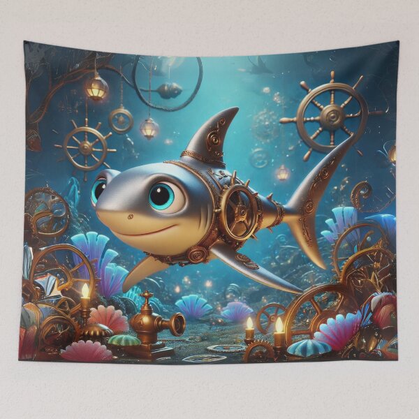 Item preview, Steampunk Silky Shark designed and sold by Sillytoe.