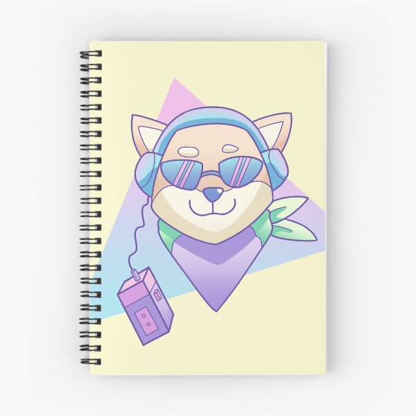Artikelvorschau, Shiba Retro 80er 90er Kawaii mit Pastell Walkman entworfen und verkauft von Floraberlin.