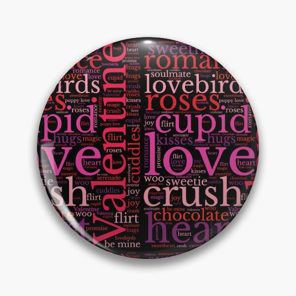 Item preview, Palabras de amor - Vocabulario romántico - Black BG designed and sold by FaeryNuff.