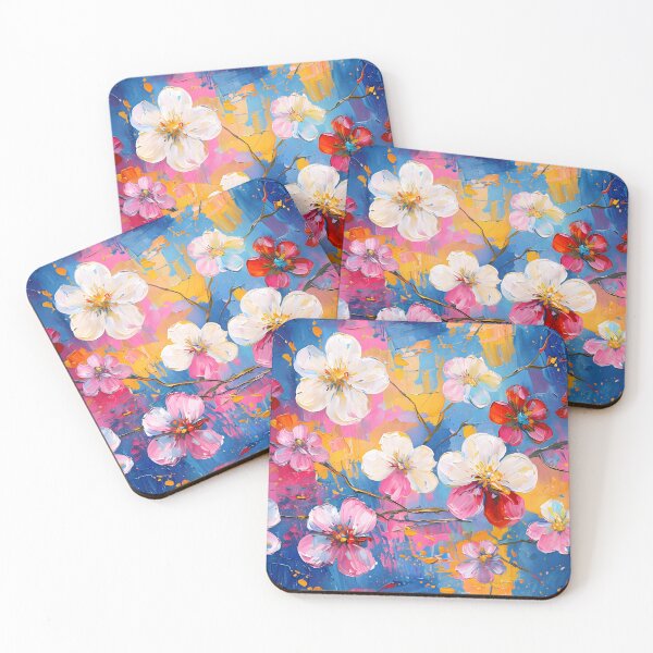 Item preview, Vibrant Floral Impressionist Art - Bold and Colorful Nature Print designed and sold by NiobesSkein.