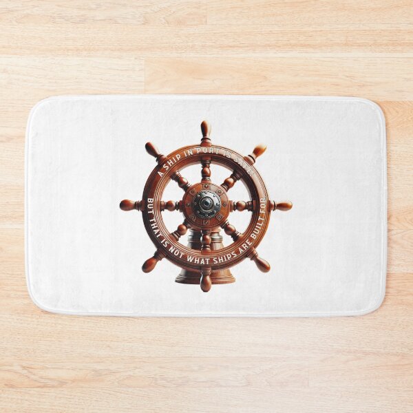 Item preview, Ship in Port Grace Hopper Quote (Ship's Wheel) designed and sold by Young Design Lab.