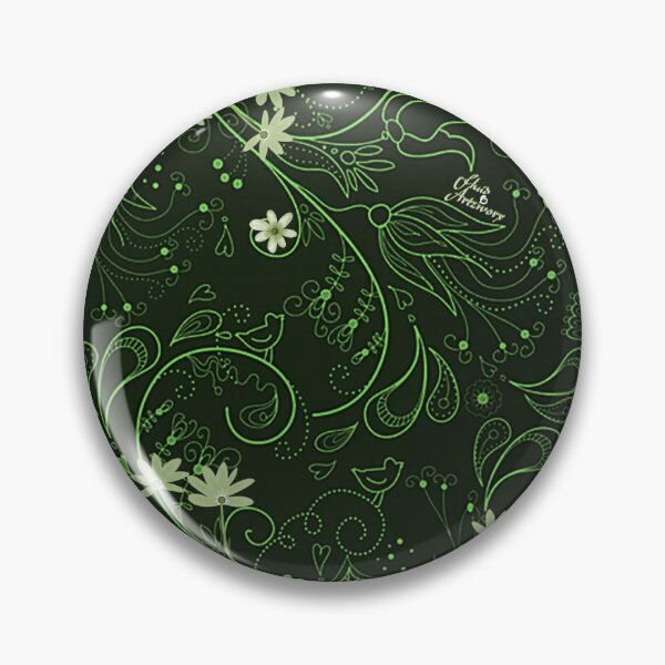 Item preview, Mono Green Bohemiam Florette designed and sold by Fluid Artzworx.