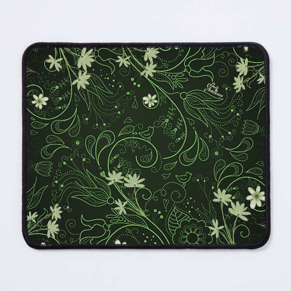 Item preview, Mono Green Bohemiam Florette designed and sold by Fluid Artzworx.