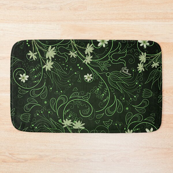 Item preview, Mono Green Bohemiam Florette designed and sold by Fluid Artzworx.