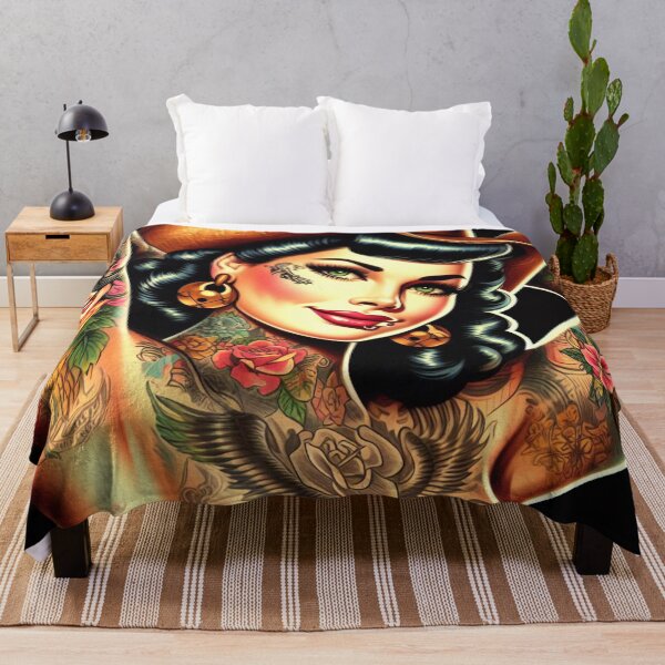 Item preview, Tattooed Cowgirl designed and sold by PulpVintage.