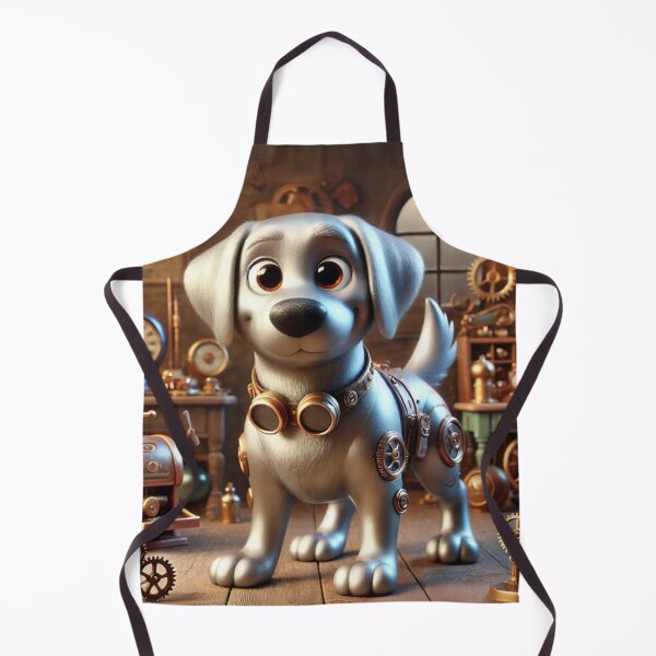 Item preview, Steampunk Silver Labrador designed and sold by Sillytoe.