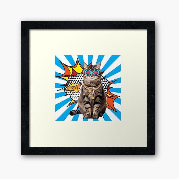 Item preview, Cute Funny Brown Tabby Cat, Cool Pop Art Gifts For Tabby Cat Lovers  designed and sold by Cuteanimalgifts.