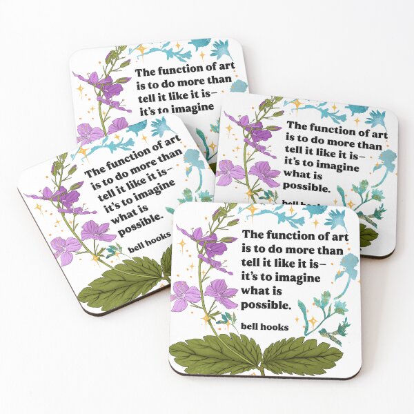 Item preview, The function of art is to do more than tell it like it is—it's to imagine what is possible, bell hooks designed and sold by fabfeminist.