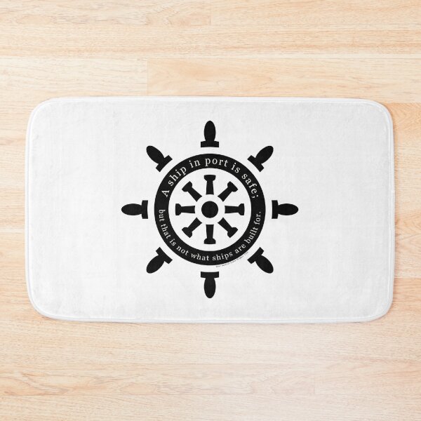 Item preview, Ship in Port Grace Hopper Quote (Ship's Wheel Cartoon) designed and sold by Young Design Lab.