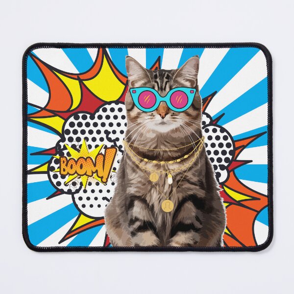 Item preview, Cute Funny Brown Tabby Cat, Cool Pop Art Gifts For Tabby Cat Lovers designed and sold by Cuteanimalgifts.