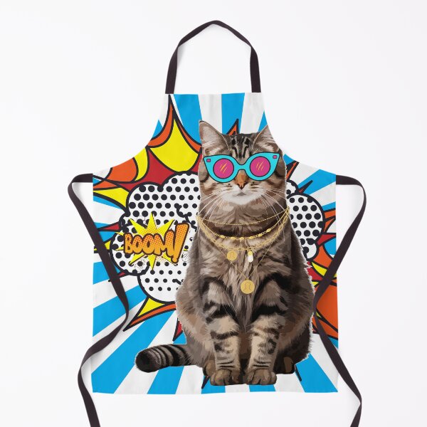 Item preview, Cute Funny Brown Tabby Cat, Cool Pop Art Gifts For Tabby Cat Lovers designed and sold by Cuteanimalgifts.