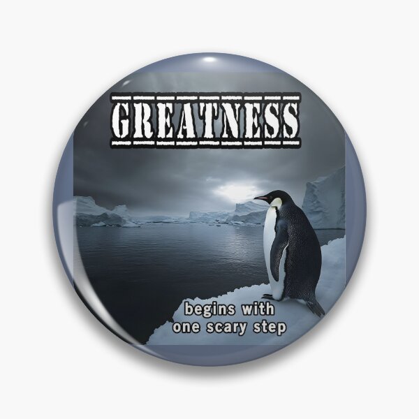 Item preview, Greatness Begins With One Scary Step designed and sold by Surreallytee.