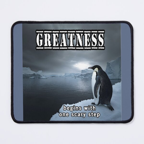 Item preview, Greatness Begins With One Scary Step designed and sold by Surreallytee.