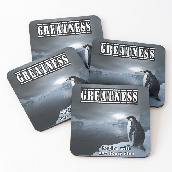Item preview, Greatness Begins With One Scary Step designed and sold by Surreallytee.