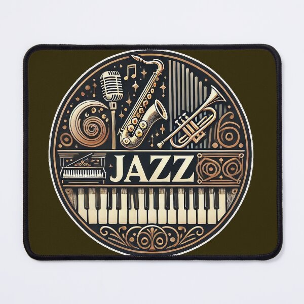 Item preview, Vintage Jazz Music Design designed and sold by PsycheBrain.