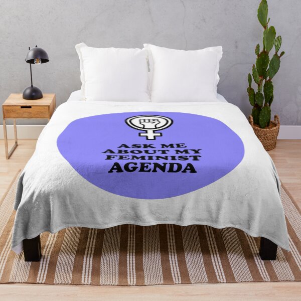 Item preview, Ask me about my feminist agenda designed and sold by Inspirationmotivation.