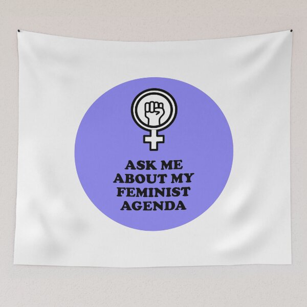 Item preview, Ask me about my feminist agenda designed and sold by Inspirationmotivation.