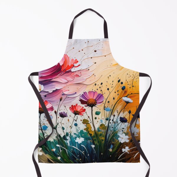 Item preview, Wildflower painting, vibrant colors, floral wall art, pink flowers, designed and sold by karinasalwaszka.