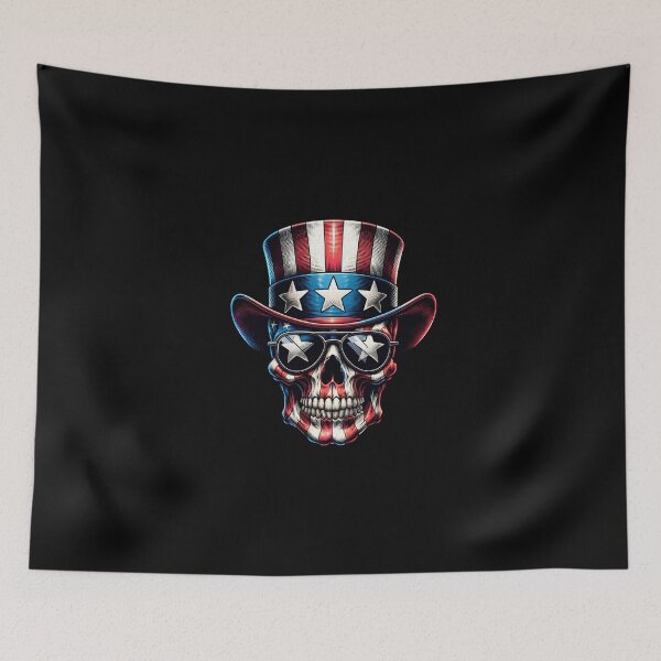 Item preview, American Flag Skull  designed and sold by pikeprints.