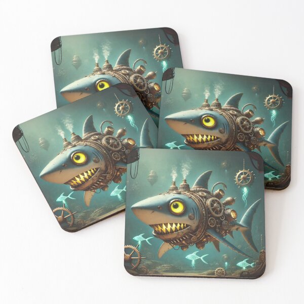 Item preview, Steampunk Sixgill Shark designed and sold by Sillytoe.