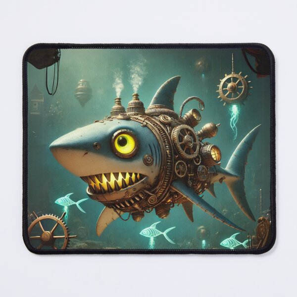 Item preview, Steampunk Sixgill Shark designed and sold by Sillytoe.