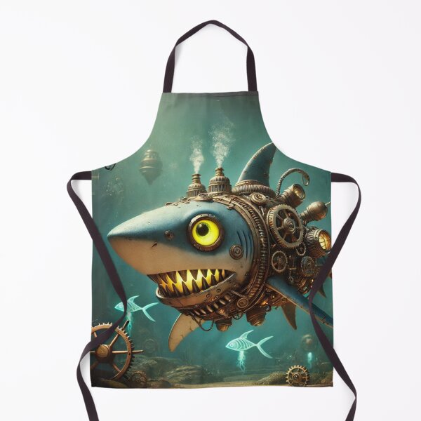 Item preview, Steampunk Sixgill Shark designed and sold by Sillytoe.