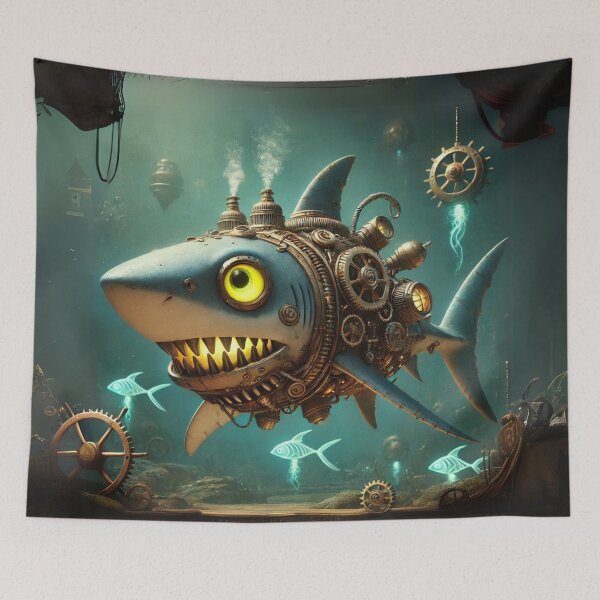 Item preview, Steampunk Sixgill Shark designed and sold by Sillytoe.