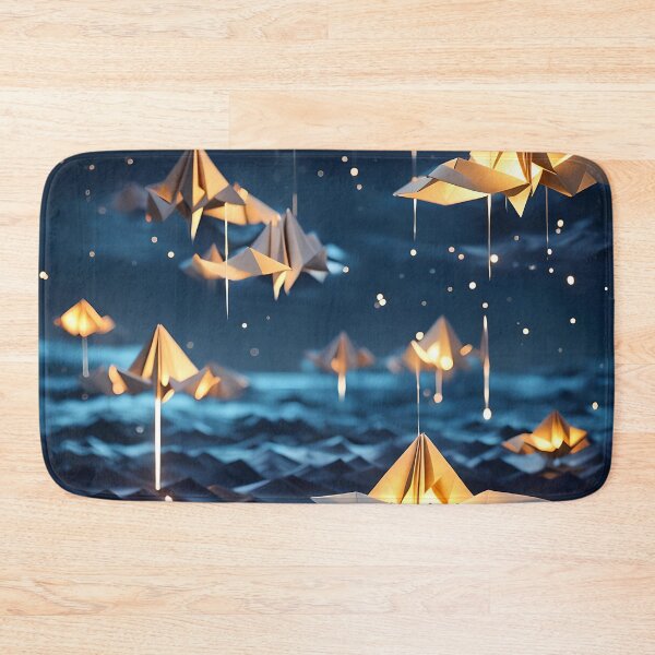 Item preview, Origami Art - Oceanic Illumination: Lanterns Dancing on the Waves designed and sold by ArtfulFolds.
