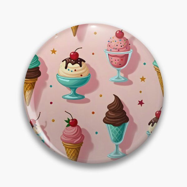 Artikelvorschau, Eiscreme-Muster Eistüte Essen Eiscreme für Frühstück Tag entworfen und verkauft von SlocifieShop.