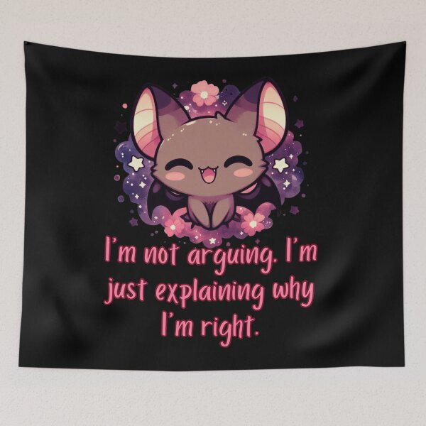 Item preview, I'm not arguing kawaii bat designed and sold by ToxxicApple.